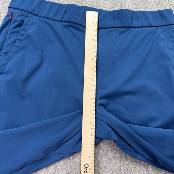 Bonobos Off Duty Pants Men L Blue 31" Elastic Waist Performance Tapered - Picture 16 of 16